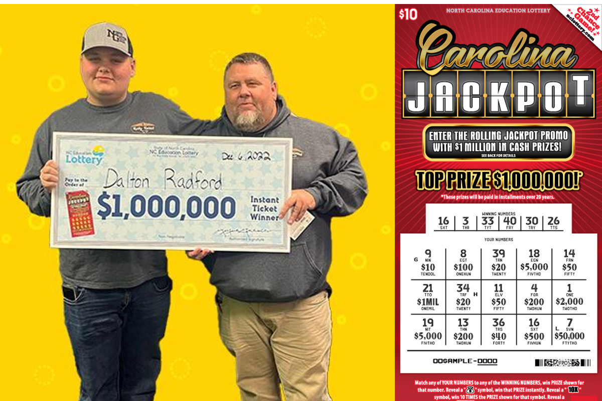 North Carolina Teenager Wins 1M Lottery Scratch Off