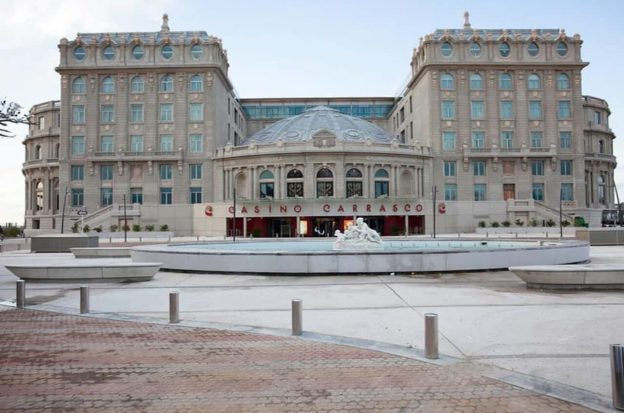 The entrance to the Casino Carrasco in Uruguay