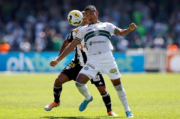 Brazilian soccer players on the field