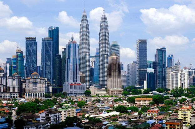 The Petrona Towers in Kuala Lumpur, Malaysia