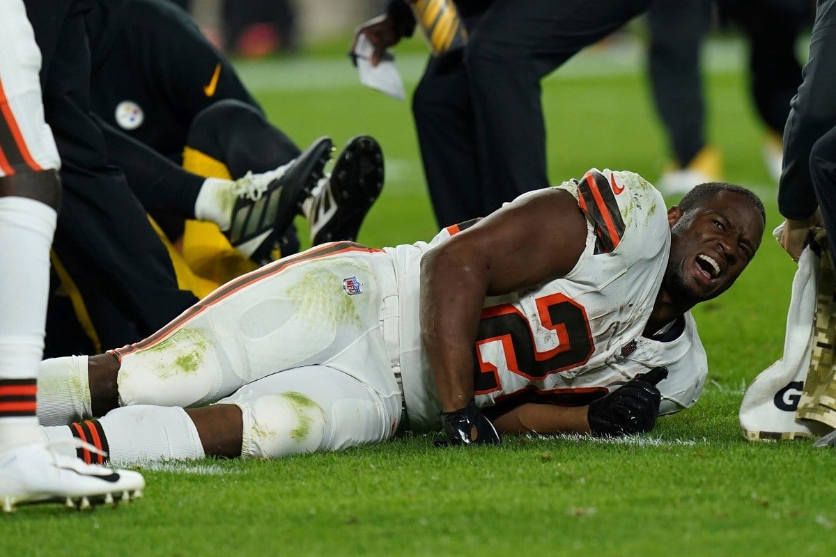 Browns’ Running Back Nick Chubb Sidelined for Rest of Season with Knee