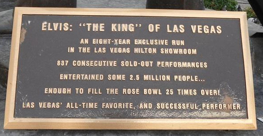 VEGAS MYTHS RE-BUSTED: Elvis Performed 837 Sold-Out Vegas Shows ...