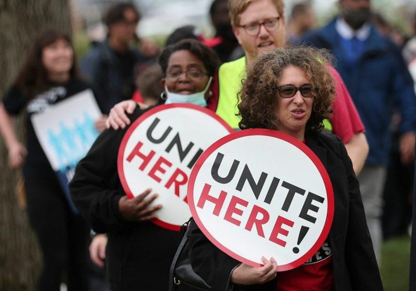 Unite Here union Petersburg casino Cordish