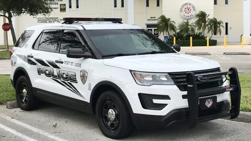 A Port St. Lucie, Fla. police vehicle