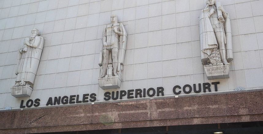 Exterior of Los Angeles Superior Court