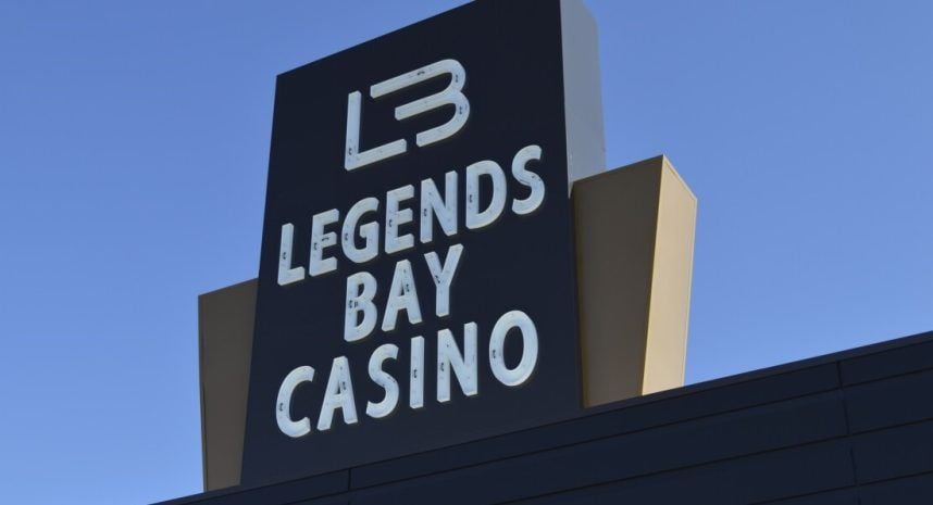 Legends Bay Casino sign