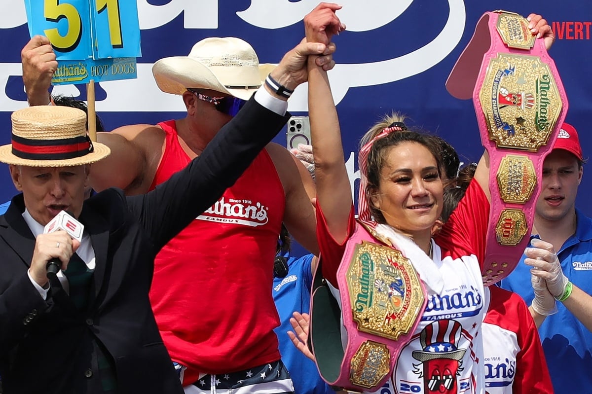 Miki Sudo is the star of Nathan’s famous hot dog eating contest