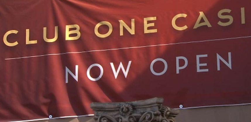 A banner for Club One Casino