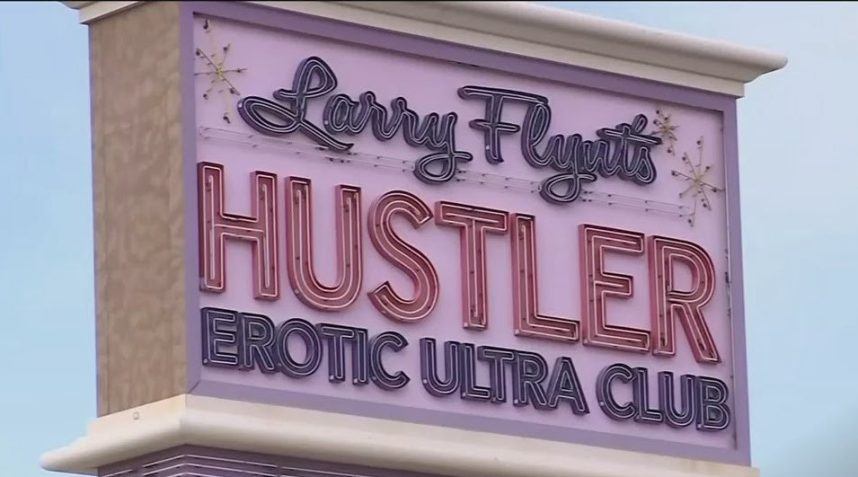 Larry Flynt’s Hustler Erotic Ultra Club sign