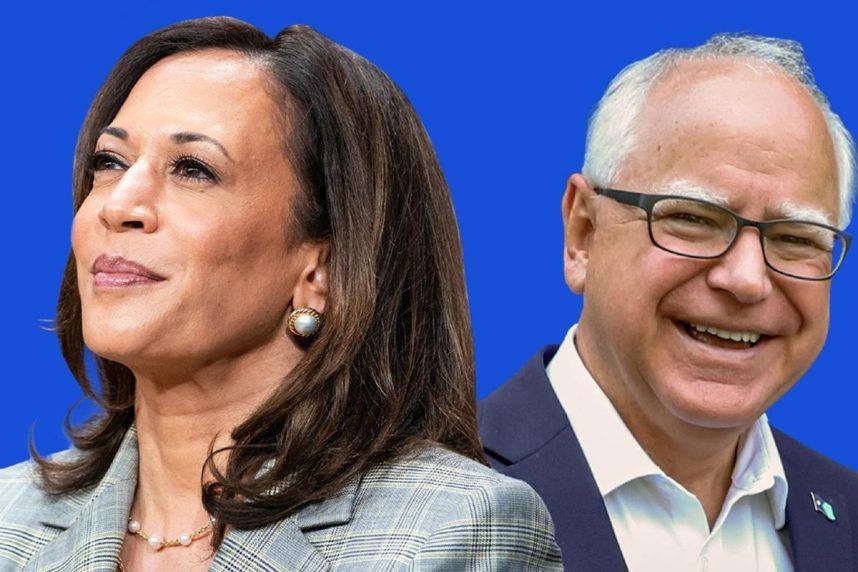 2024 odds Tim Walz Kamala Harris