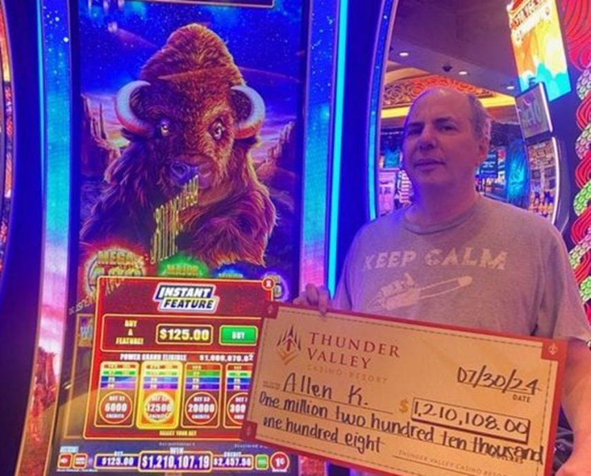 Allen Kessler, Chainsaw, jackpot, Thunder Valley Resort, Buffalo Power Pay Slot