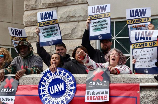 Atlantic City casino union smoking UAW Unite Here