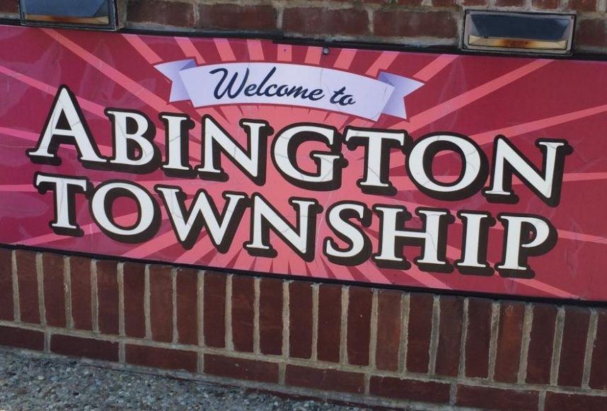 A banner welcoming visitors to Abington Township