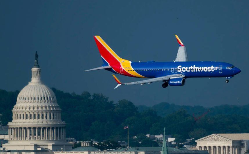 Southwest Airlines Las Vegas Reagan Airport DC