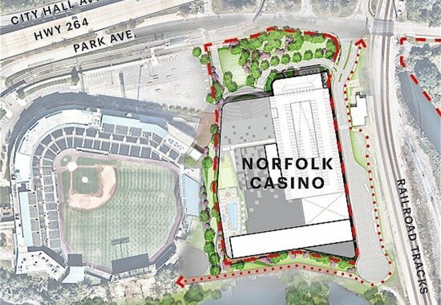 Norfolk casino site map