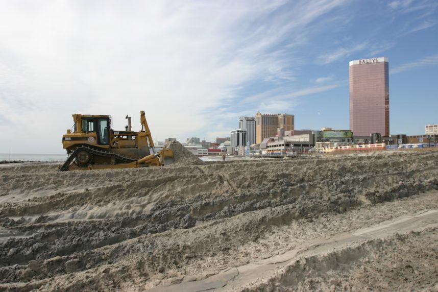 Atlantic City beach sand restoration