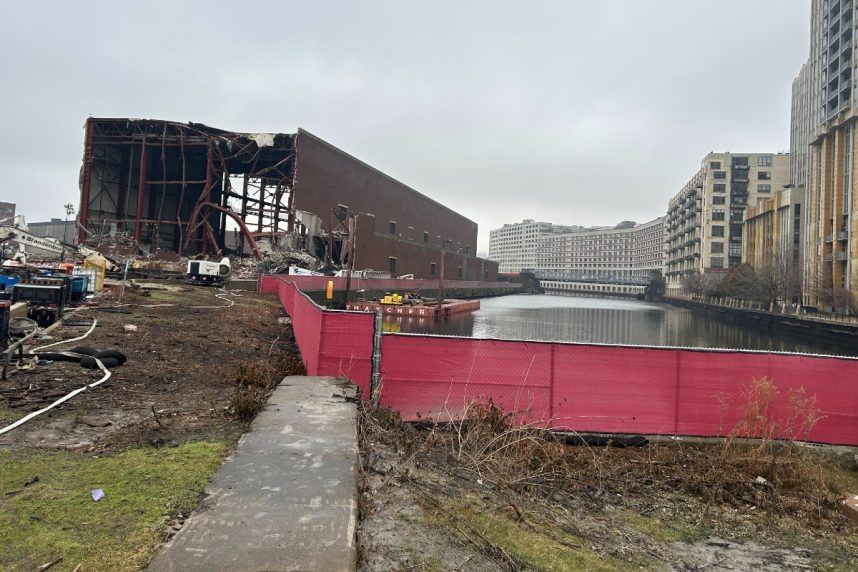 Bally's Chicago demolition debris