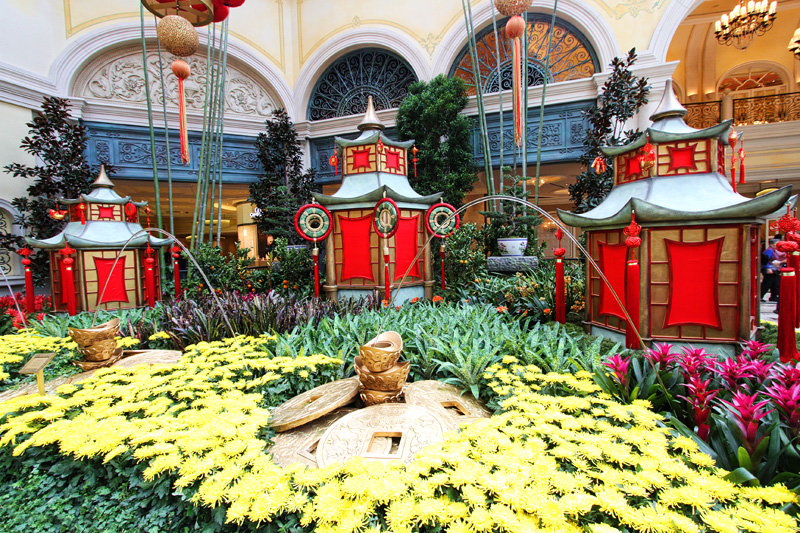The Chinese New Year display at Bellagio's Conservatory and Botanical  Gardens. (Courtesy)