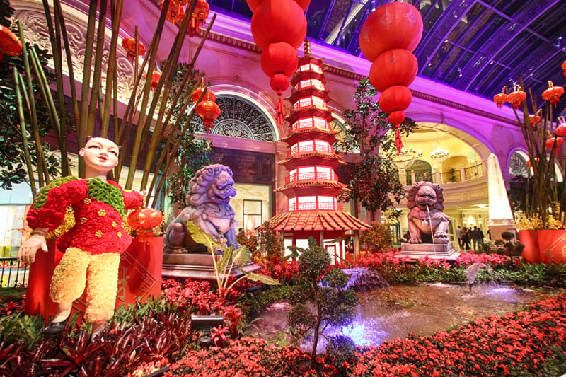 Bellagio Conservatory celebrates Lunar New Year with 'Eye of the