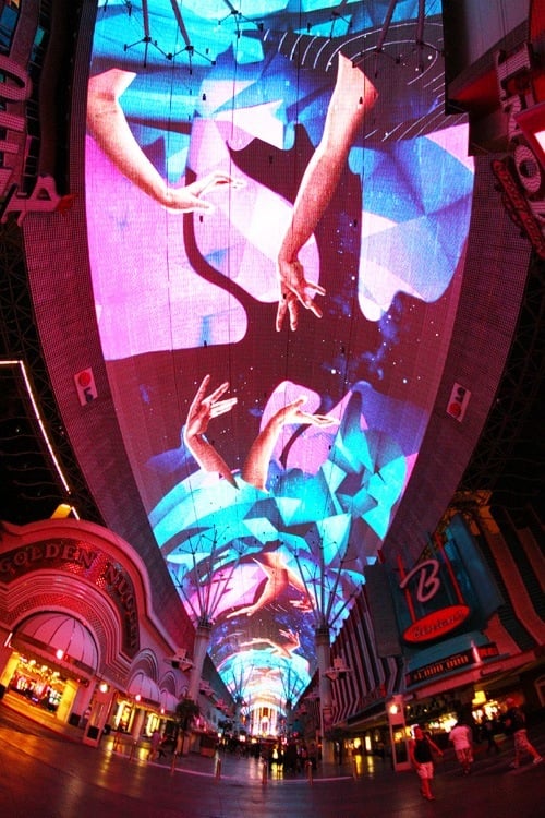 Imagine Dragons Light Show at Fremont Street Experience