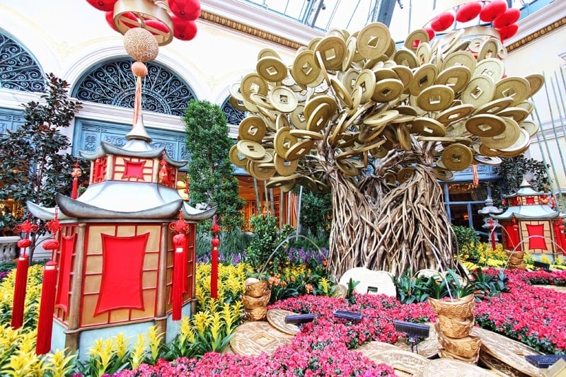 Bellagio Gardens Lunar New Year 2023 Year of the Rabbit Las Vegas 