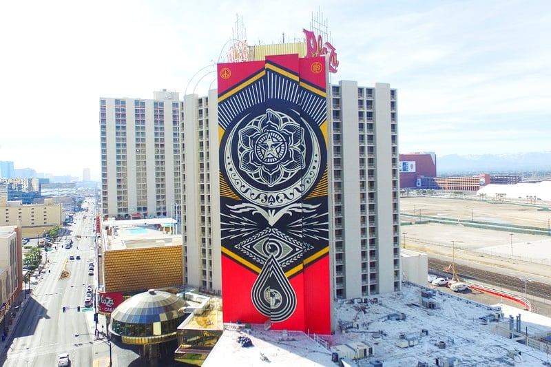 Plaza Hotel and Casino in Downtown Las Vegas Full of Thanksgiving