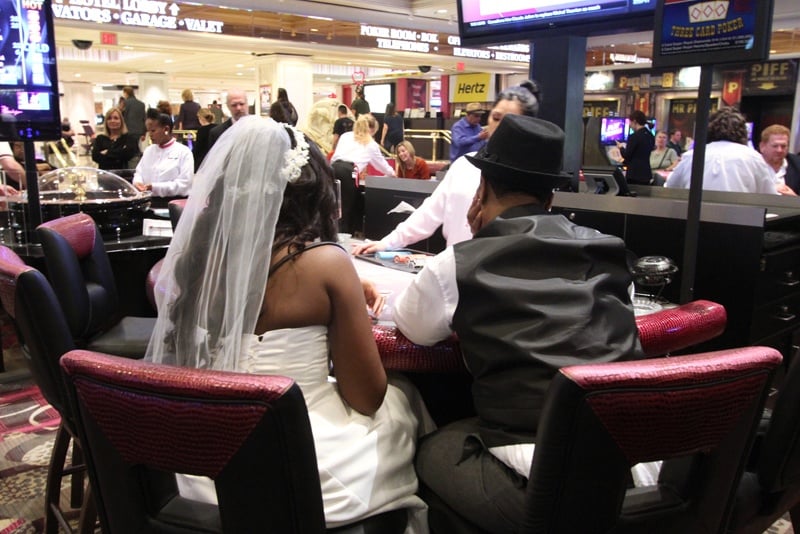 Casino newlyweds