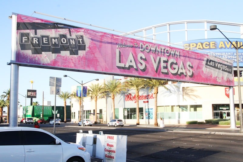 Las Vegas downtown arch makes headway — PHOTOS