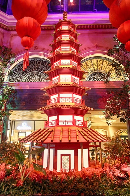 Chinese New Year decorations in Las Vegas at Protocol Snow