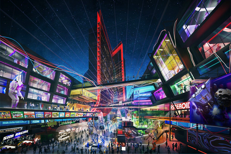 Whimsical, Wondrous WTF Abounds in New Atari Hotel Las Vegas Renderings