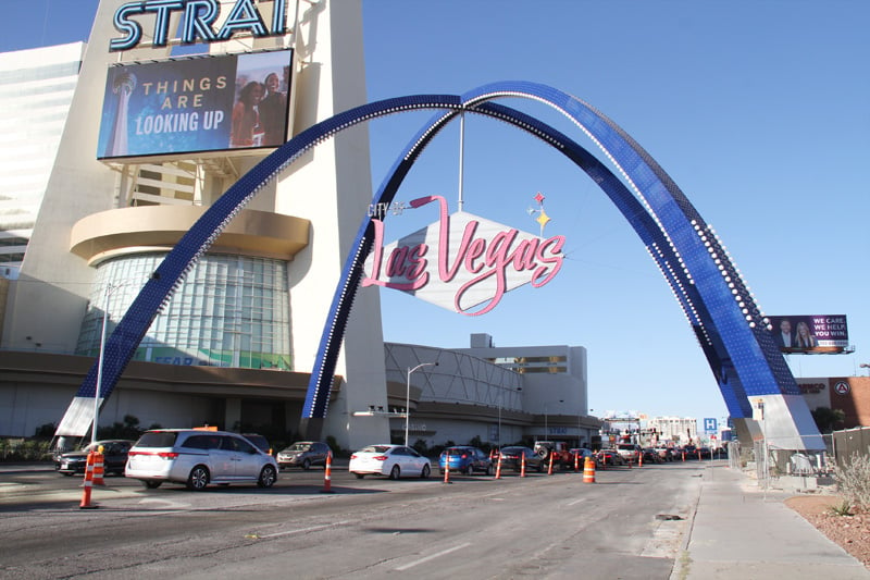 Downtown Las Vegas Arch is Vibrant and Animated AF 
