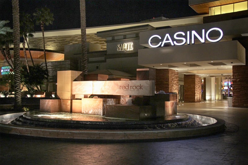red rock casino to valencia california